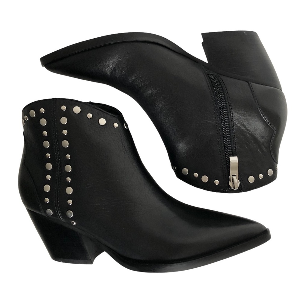NEW Marc Fisher Deni Leather Ankle Boots, Weste…